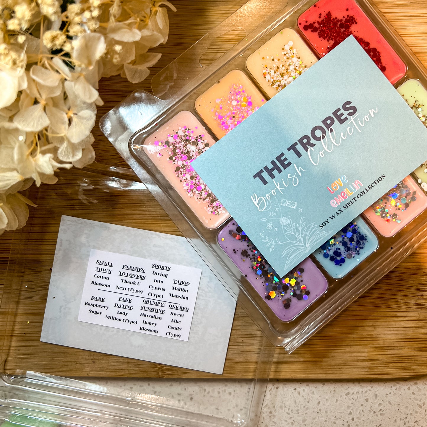 'The Tropes' Bookish Wax Melt Collection