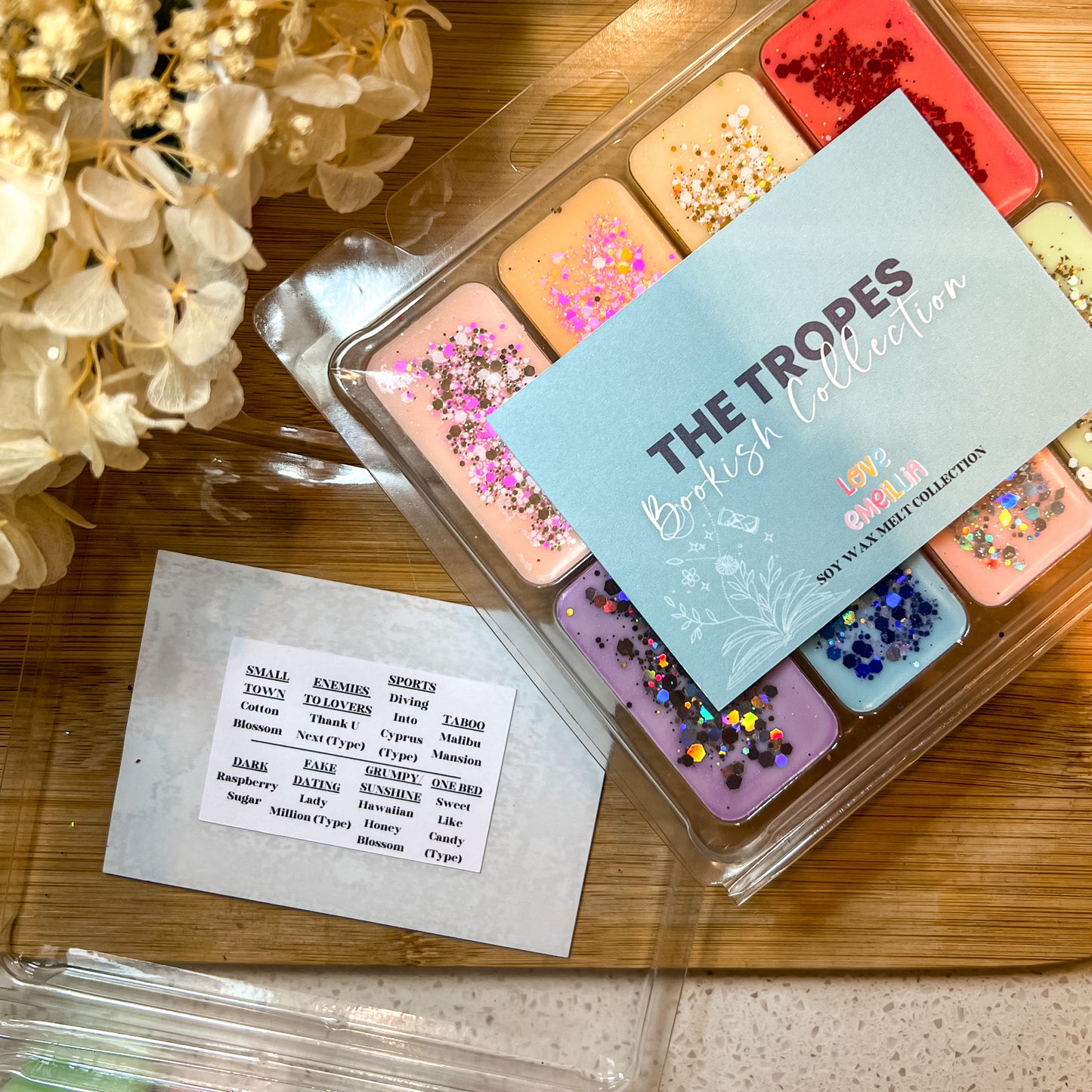 'The Tropes' Bookish Wax Melt Collection